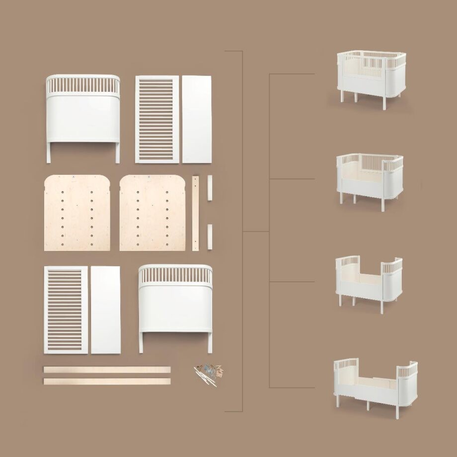 Lettino evolutivo baby e junior- juno - dal 1942