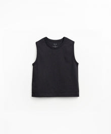 T-shirt smanicata in jersey