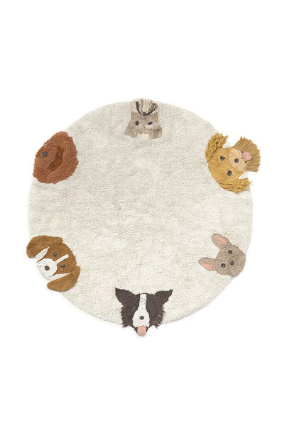 Tappeto lavabile Dogs - Ø 140 cm