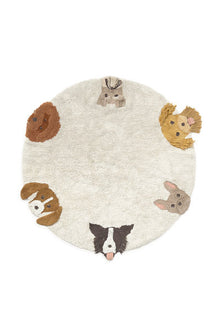 Tappeto lavabile Dogs - Ø 140 cm