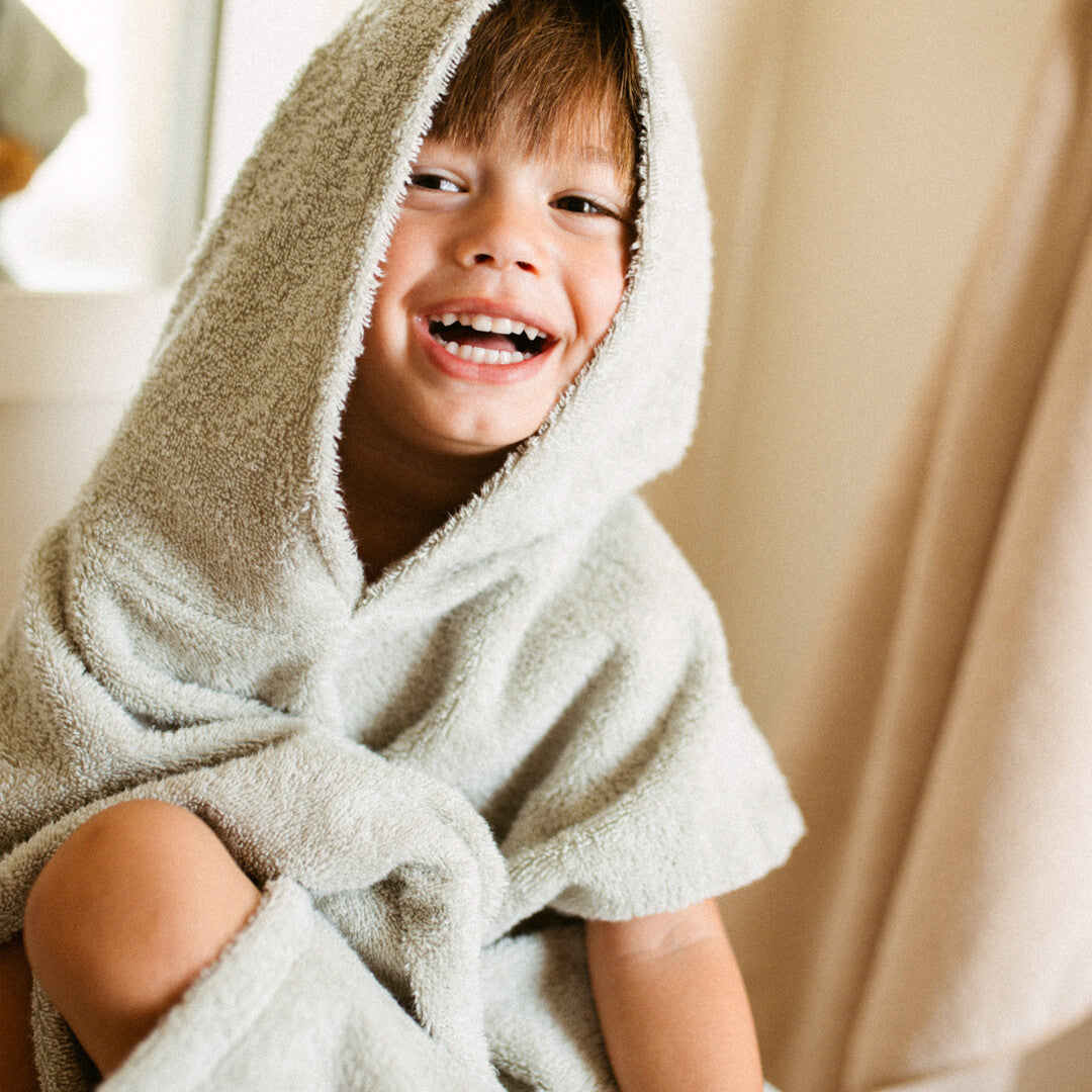 Accappatoio poncho so cute - 3-5anni - cotone biologico