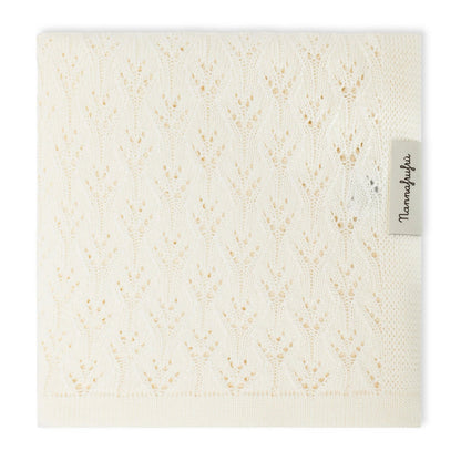 Copertina neonato Estiva Traforata (50% Cotone Biologico e 50% Bambù) - 80x100cm