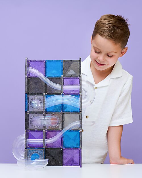 Pacco Pista Palline Magnetica 'Galaxy' (Set 61 Pezzi con Pallina Luminosa)