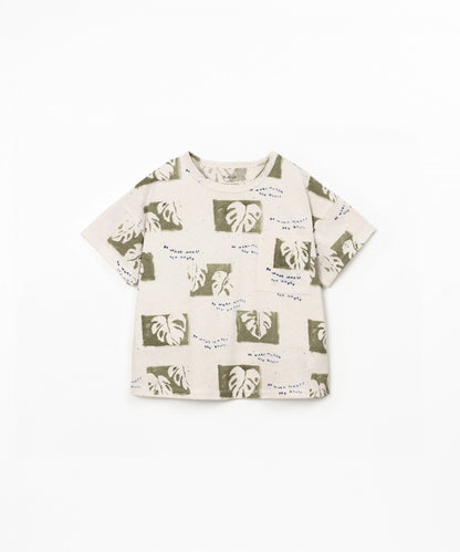 T-SHIRT DI MAGLIA CON STAMPA
