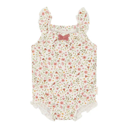 Body Smanicato in Cotone Biologico 'Fairy Garden'
