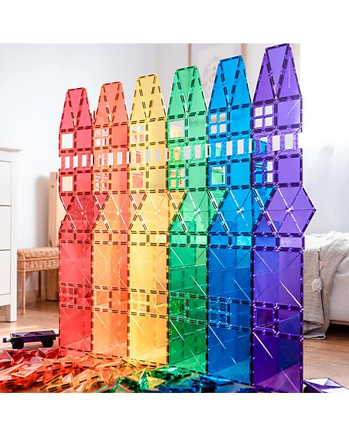 212 pezzi - mega set - arcobaleno - 100% plastica abs atossica