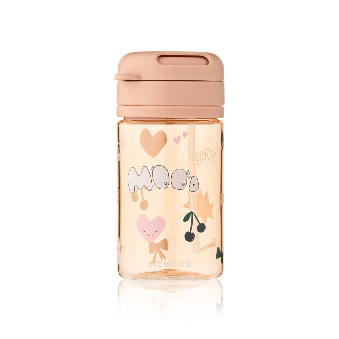 Borraccia in Tritan con Cannuccia 500 ml - Sistema di Chiusura Twist-and-Lock Antigoccia