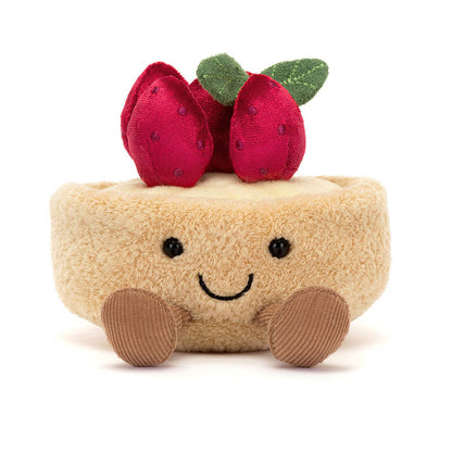 Peluche morbido Crostata di fragole Fleurette