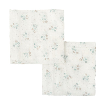 Mussola 60x60cm - Set da 2 pezzi 100% in Bamboo