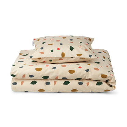 Set copripiumino e federa carmen 70x100 cm - 100% cotone biologico
