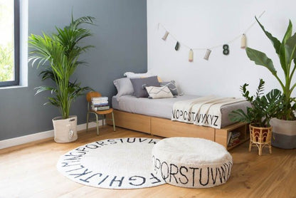 Tappeto rotondo ABC - Lavabile in lavatrice