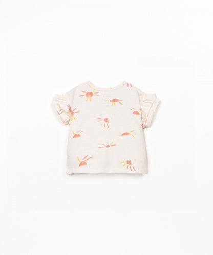 T-SHIRT DI MAGLIA CON STAMPA ANTI-UV