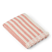 Telo Mare Grande in Cotone Biologico Waffle con Pizzo Sangallo