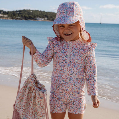 Costume da Bagno a Maniche Lunghe 'Dreamy Flowerfield' (Protezione UPF40+)