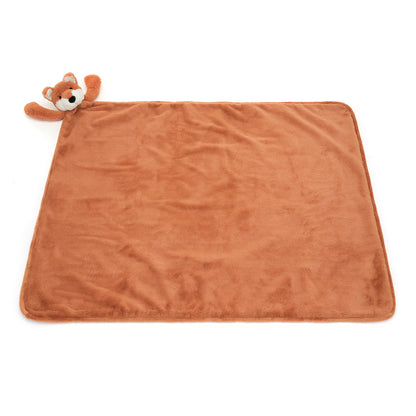 Coperta peluche morbida Volpe timida