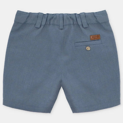 Pantaloni corti in tessuto - Blu