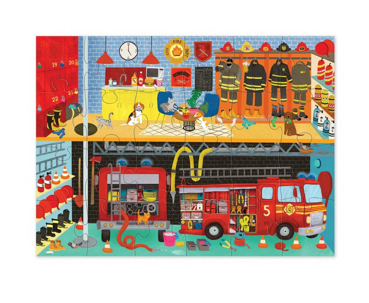 Puzzle 24 pezzi - con scatola a forma di edificio