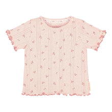T-Shirt maniche Corte in Cotone Biologico Pointelle - Fairy Flowers
