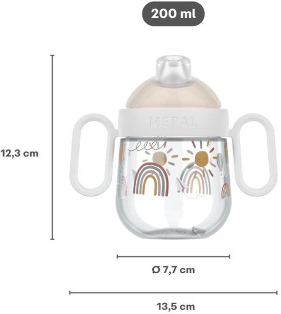 Tazza a due manici AntiGoccia 200 ml - Dai 6 mesi!