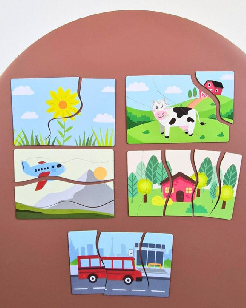 Set Primi Puzzle Magnetici per Bambini - Gioco Educativo e Motricità Fine