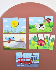 Set Primi Puzzle Magnetici per Bambini - Gioco Educativo e Motricità Fine