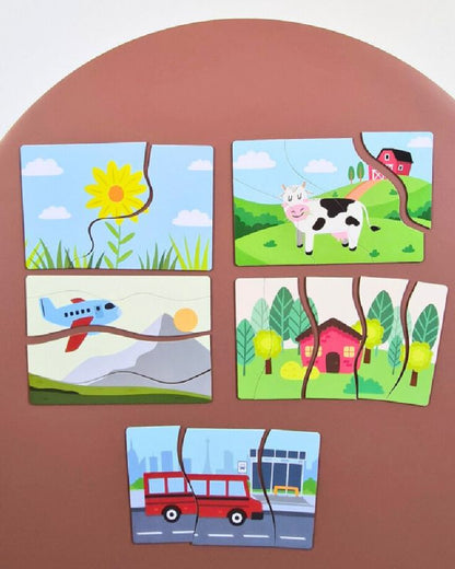 Set Primi Puzzle Magnetici per Bambini - Gioco Educativo e Motricità Fine