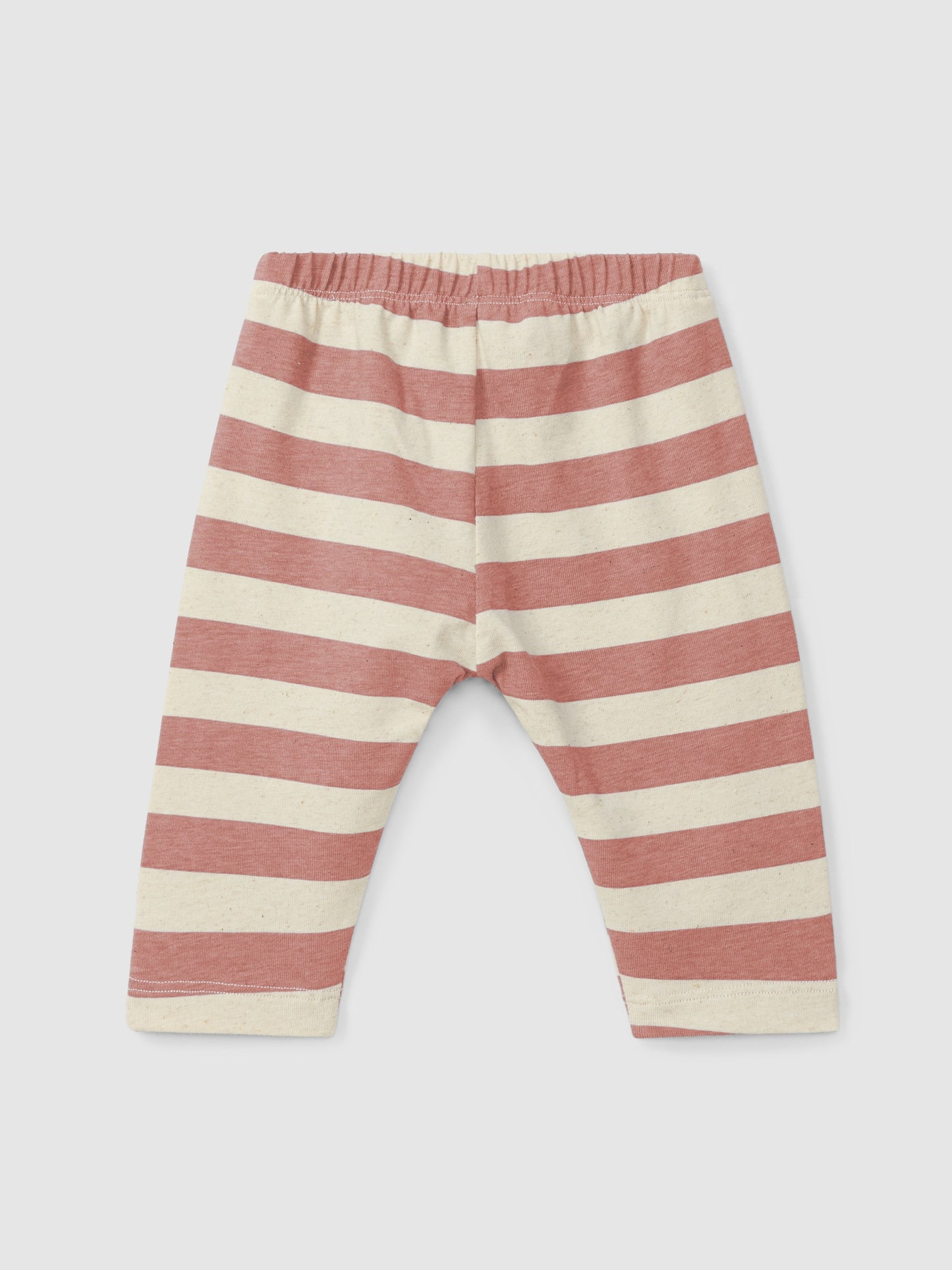 Pantaloni Pull-up in Jersey e Lino a Righe