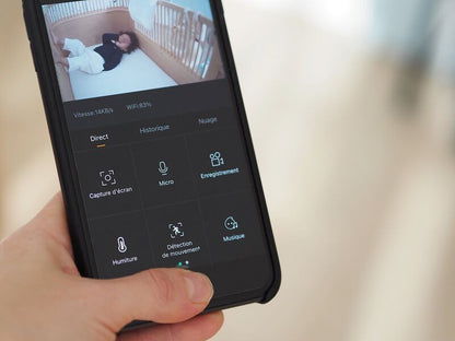 Baby Monitor Video Béaba Zen Premium - Telecamera 360° e Schermo HD