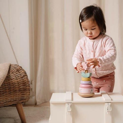Piramide Impilabile a Dondolo in Legno 'Fairy Garden' Little Dutch (12+ Mesi)