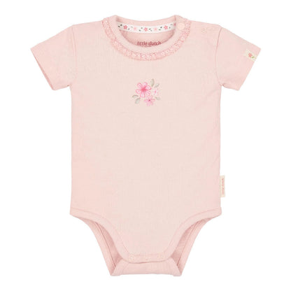 Body maniche corte in Cotone Biologico - Pink Blossom