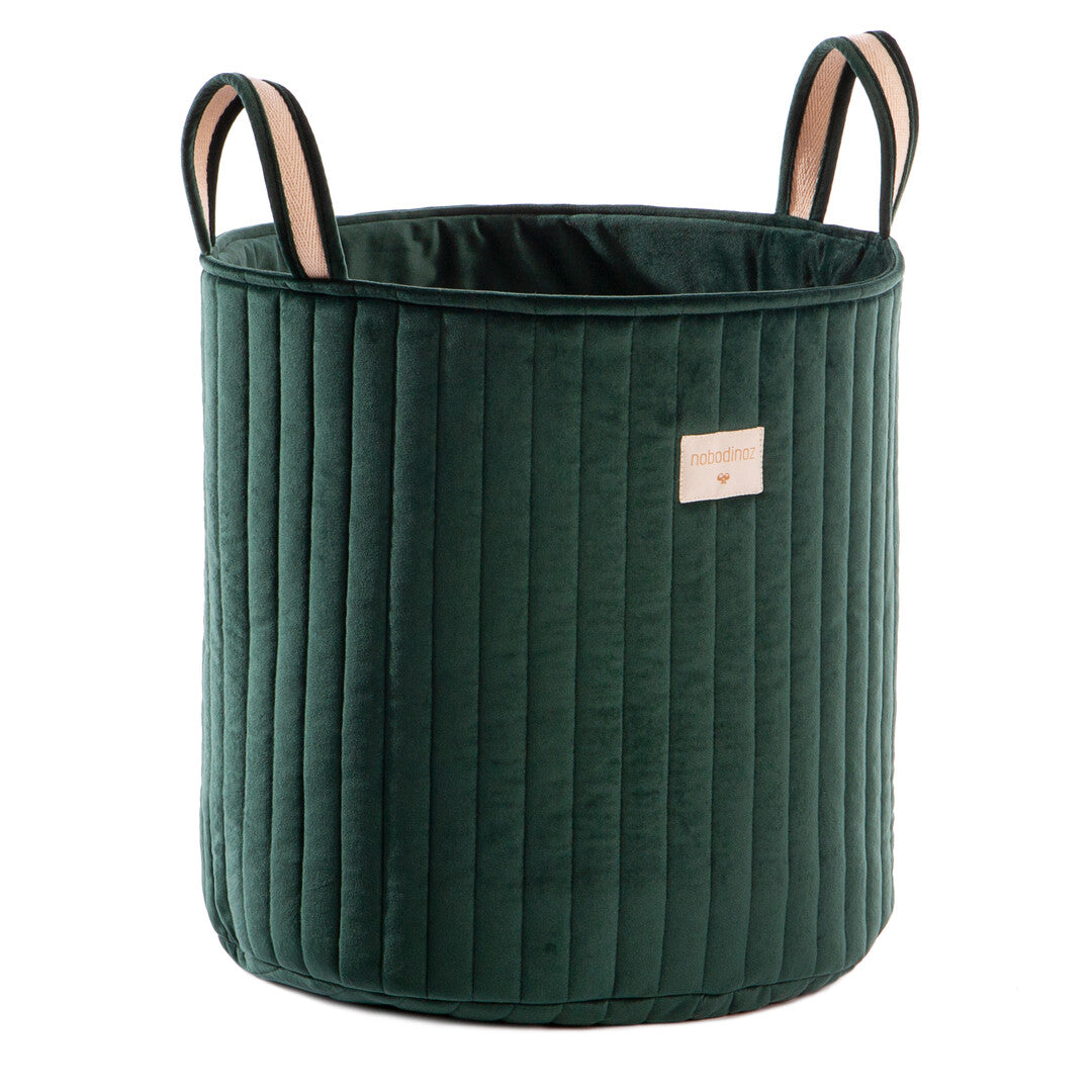 Cesta portagiochi savanna - velluto ecologico 40x35x35cm
