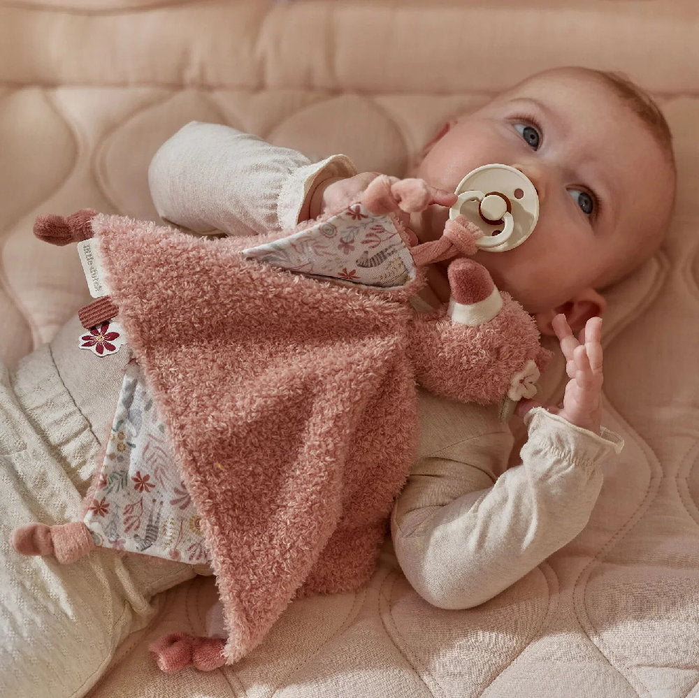 Doudou fenicottero Little Dutch con portaciuccio - Safari Friends Flamingo