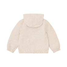 Cardigan con Cappuccio Bambino in Cotone Biologico - Sabbia Melange