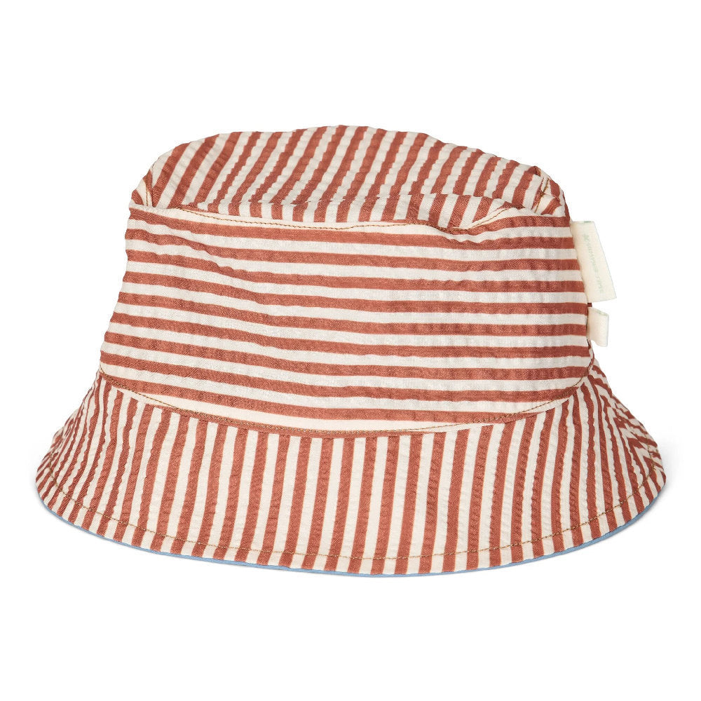 Cappellino alla Pescatora 'Ocean Splash' (Reversibile in Seersucker e Ripstop)