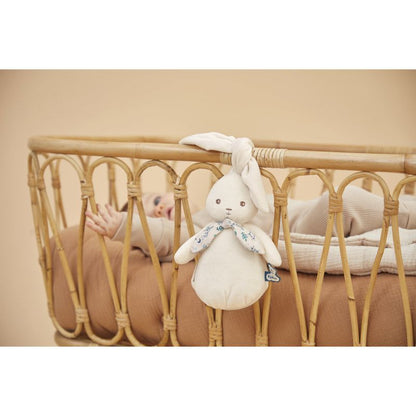 Peluche Coniglio con Luce Notturna (17 cm - Ricaricabile USB - Velluto a Coste Riciclato)