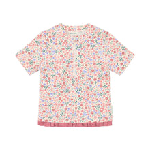 Maglietta da Bagno Bimba 'Dreamy Flowerfield' (Maniche Corte e Zip)