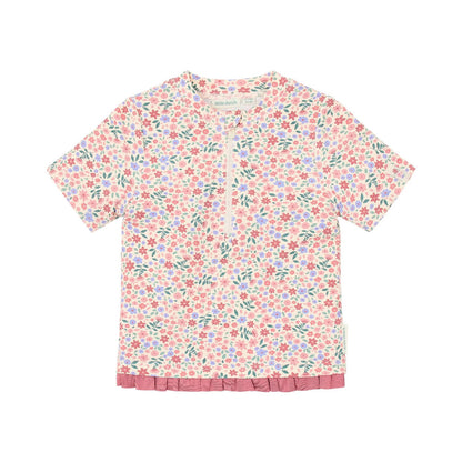 Maglietta da Bagno Bimba 'Dreamy Flowerfield' (Maniche Corte e Zip)