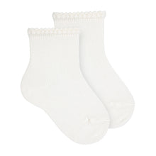 Calzini Corti Primaverili per Bambini in Cotone con Polsino Lavorato