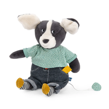 Peluche musicale cane puce