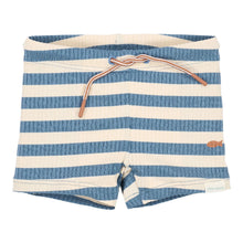 Costume da Bagno 'Ocean Blue Stripes' (Tessuto a Costine Tinto in Filo)