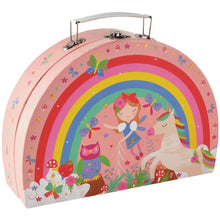 Set tazzine in valigetta arcobaleno