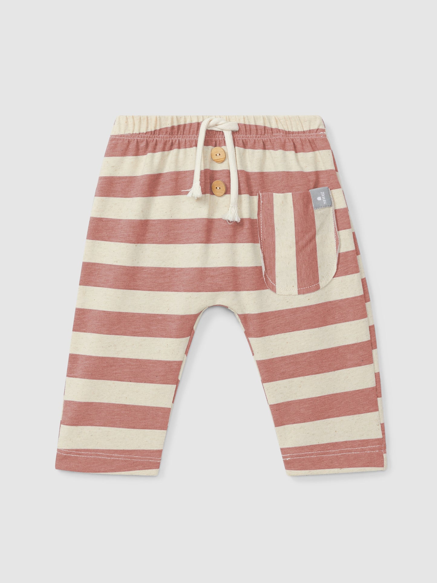 Pantaloni Pull-up in Jersey e Lino a Righe