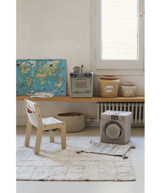 Contenitore porta oggetti Gram Natural - Ø35x20cm