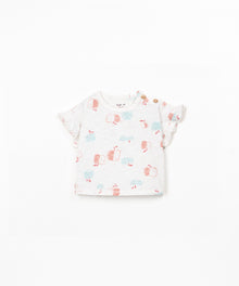 T-SHIRT DI MAGLIA CON STAMPA