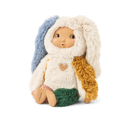 Bambola di Pezza e Peluche Riley il Coniglietto Multicolore (in Shearling Riciclato GRS - 41 cm)