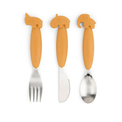 Set 3 posate anti-scivolo - acciaio inossidabile