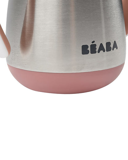 Tazza con cannuccia e manici in acciaio - 250ml