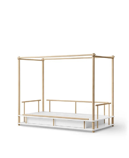 Letto in Rovere Massello 'Camp Nomad Canopy Bed'- 90 x 180 cm