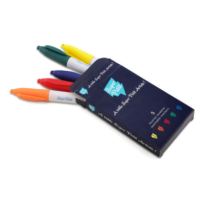 Tovaglietta in silicone da colorare con 5 pennarelli - 40x30cm