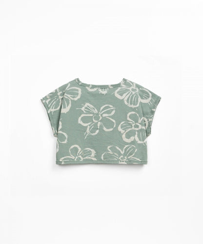 T-shirt in jersey stampato
